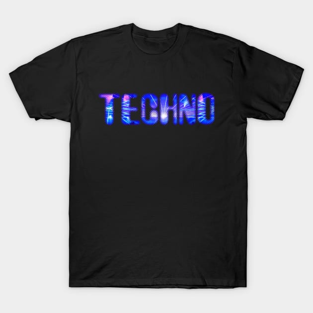 Techno Lasers T-Shirt by Muzehack
